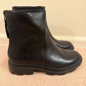 Naturalizer Black Genuine Leather Chelsea Boots